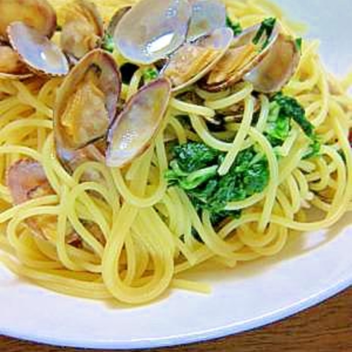 アサリと水菜の和風パスタ